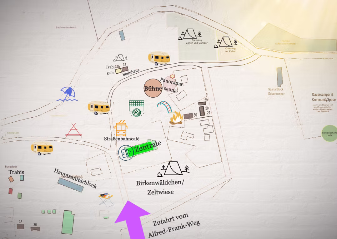 Lageplan Camping Machern – Peace Harmony Festival 2026